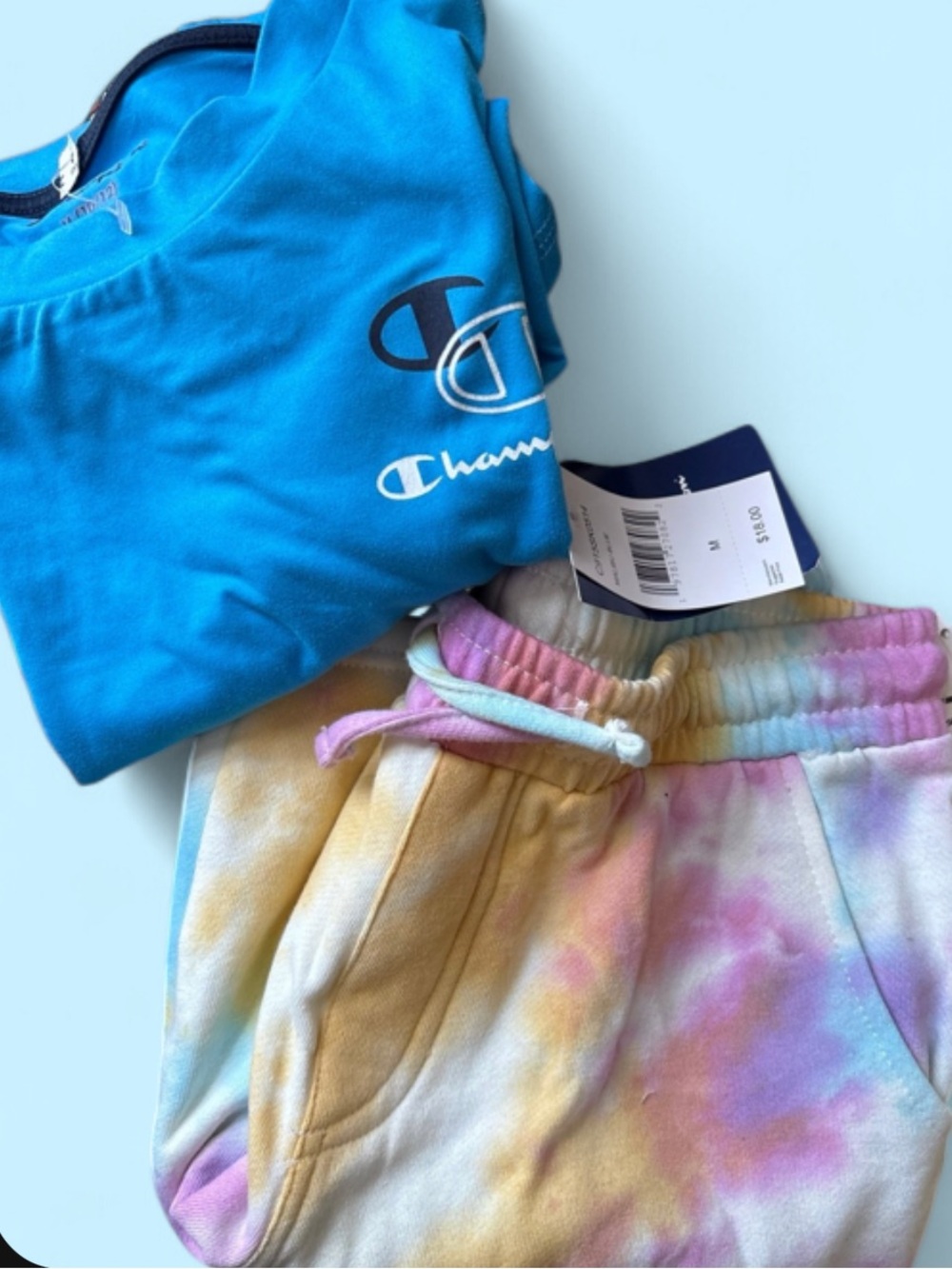 Ring of Fire | Kids Tie-Dye Shorts+ Champion shirt